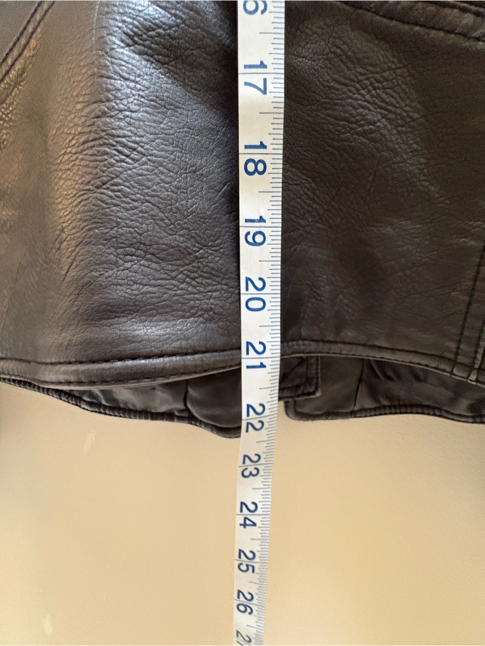We The Free Espresso Brown Faux Leather Hooded Moto Jacket - Picture 8 of 10